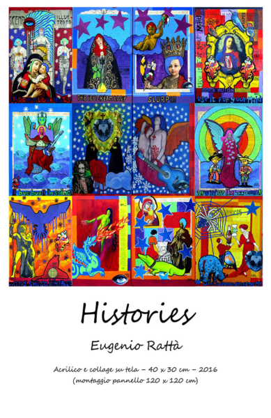 Histories Acrilico e collage su tela – 40x30cm –2016 - € 800 singola opera 