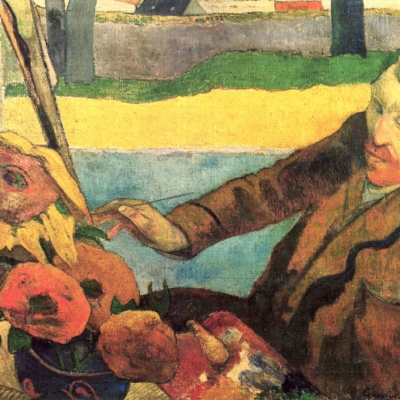 Paul Gauguin Vincent Van Gogh dipinge i girasoli - 1888 - Olio su tela cm 73X92 -  Van Gogh Museum - Amsterdam 